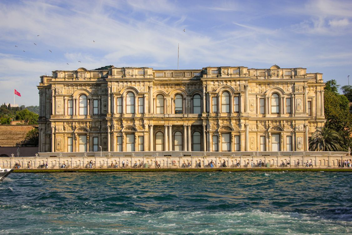 A historic palace on the Bosphorus waterfront in Istanbul